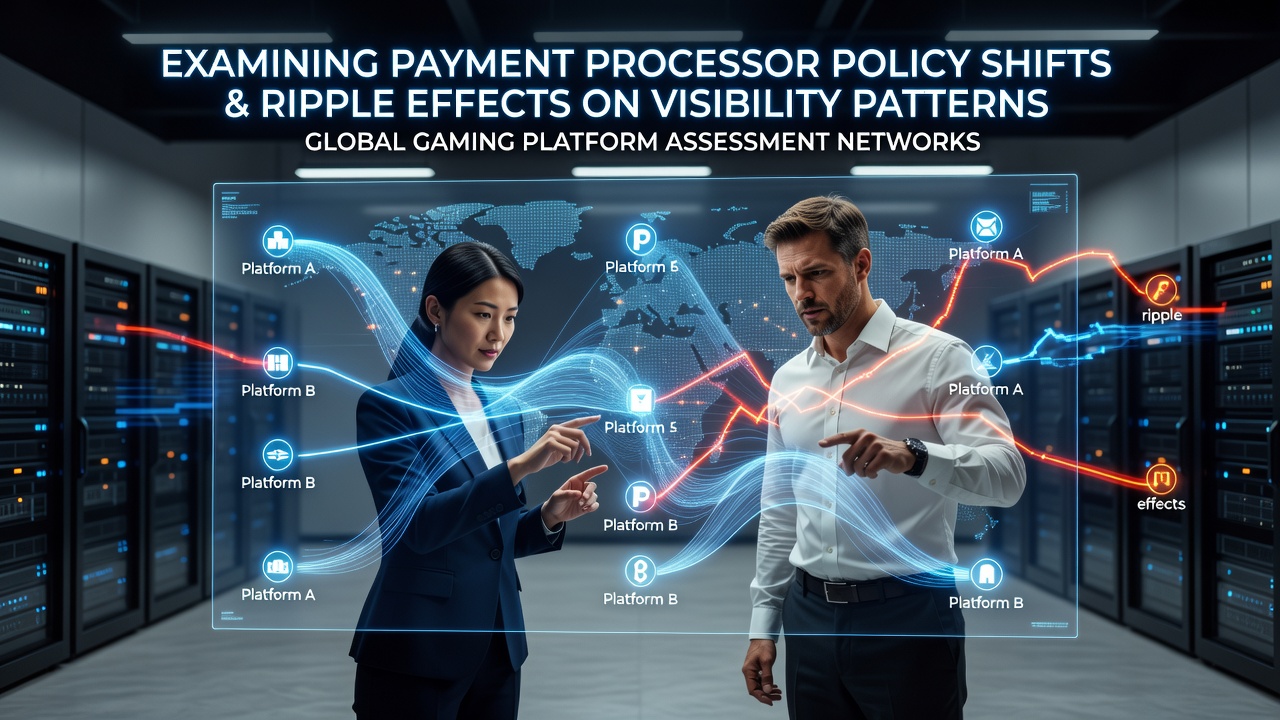 Payment processor interfaces displaying policy updates that affect gaming platform listings in assessment networks during 2026
