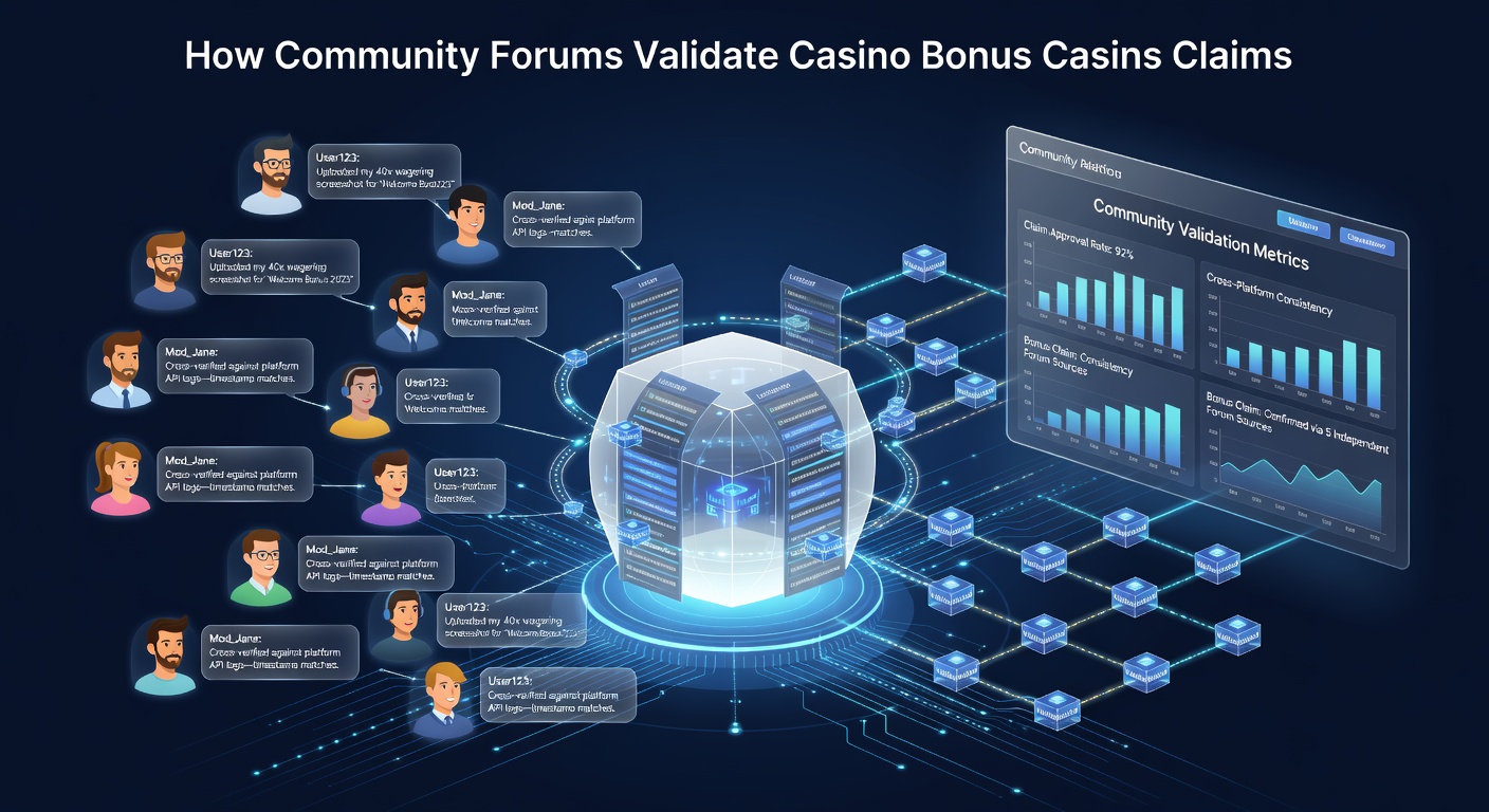 Community forum members discussing casino bonus verification processes on digital platforms