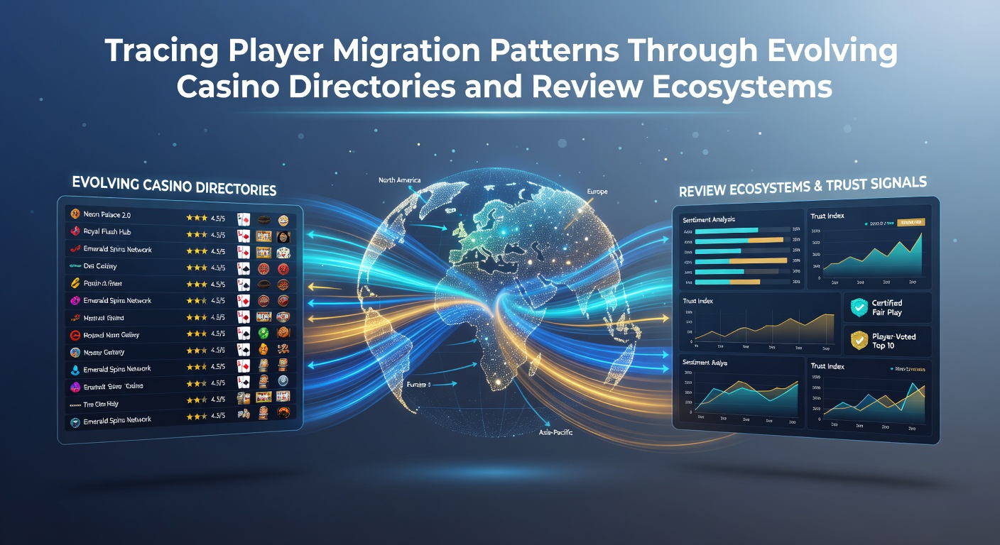 Player review analytics chart showing migration flows between casino platforms during early 2026
