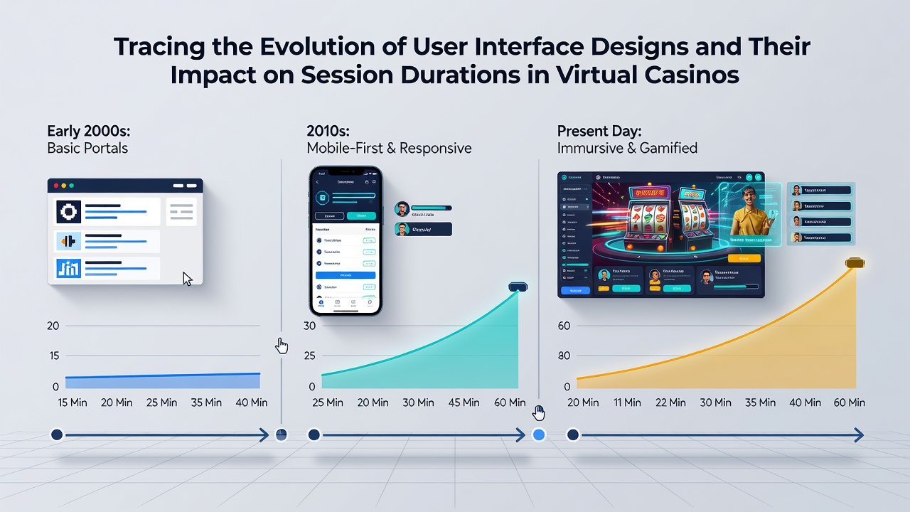 Modern virtual casino interfaces featuring responsive touch controls and dashboard personalization